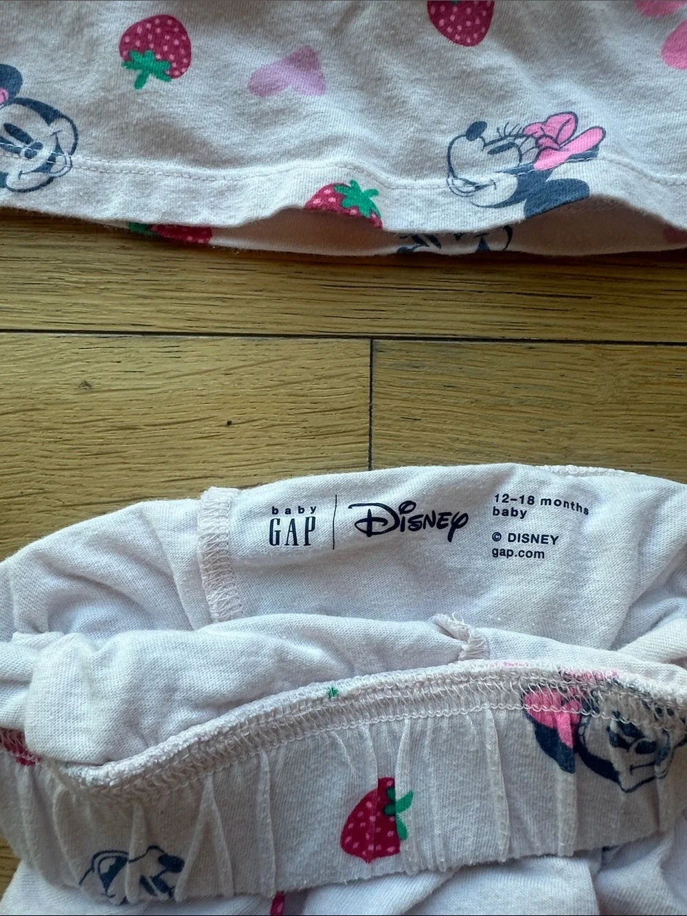 GAP Disney Pink Minnie Mouse & Strawberry Skort Set